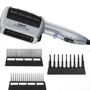 Conair 1875 Watt 3-in-1 Styling Hair Dryer with Ionic Technology & 3 Attachments